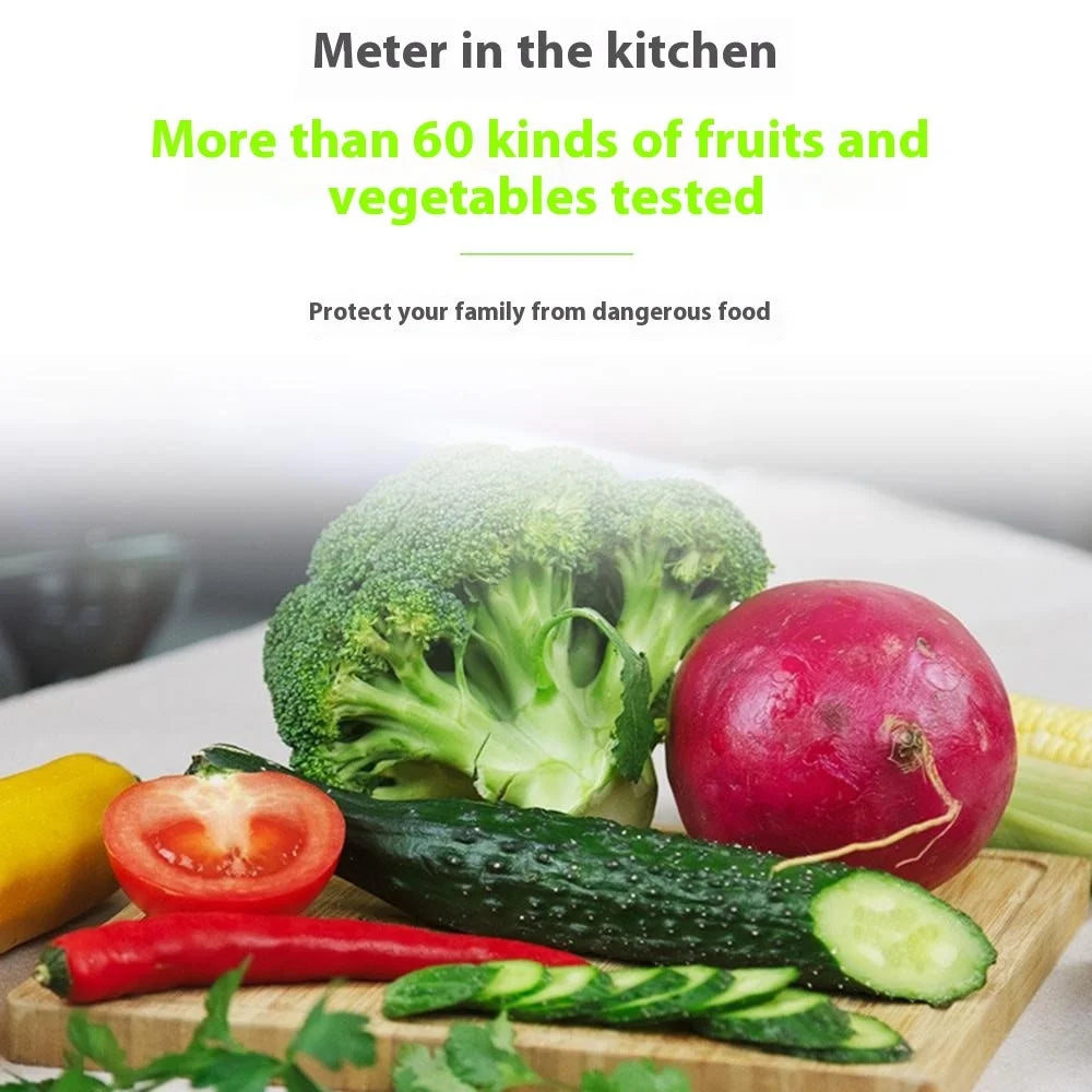 GREENTEST ECO6 Food Safety Tester for Fruits / Vegetables / Meat / Fish Nitrate Radiation Detector, EU Plug (BPA Free, No FDA) - White - 6