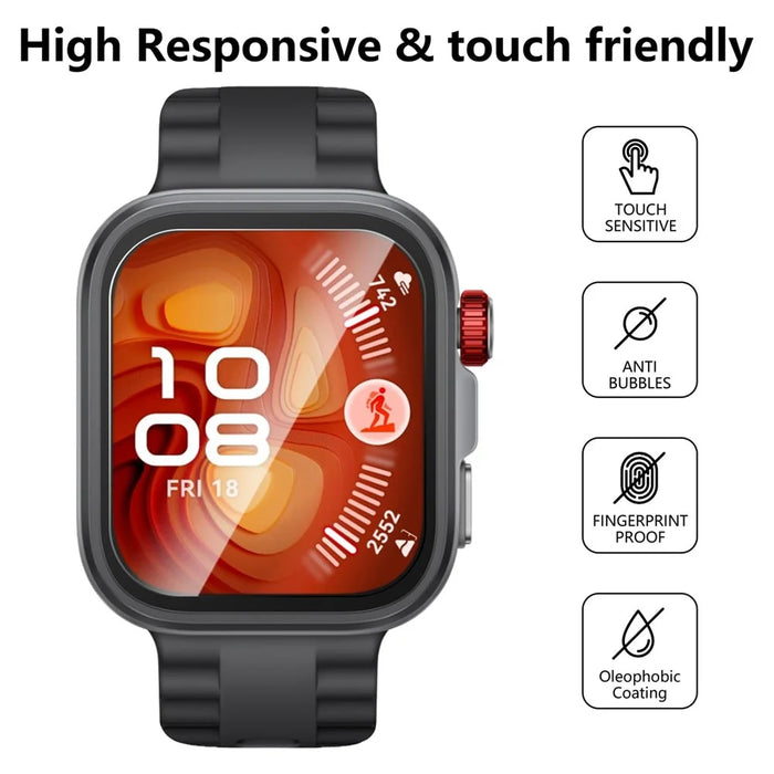 3Pcs For Huawei Watch Fit 4 Pro TPU Watch Screen Protector 3D Edge Anti Scratch Hydrogel Film - 2