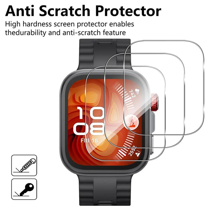 3Pcs For Huawei Watch Fit 4 Pro TPU Watch Screen Protector 3D Edge Anti Scratch Hydrogel Film - 5