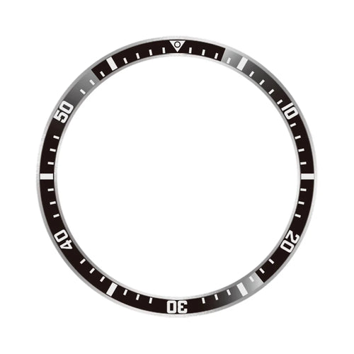 For Xiaomi Watch S4  /  S3 Bezel Ring Anti Scratch Aluminum Alloy Adhesive Cover - Black  /  White Characters - 1