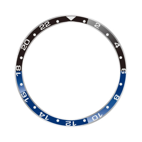 For Xiaomi Watch S4  /  S3 Bezel Ring Aluminum Alloy Dual Color Protective Cover - Black + Blue - 1