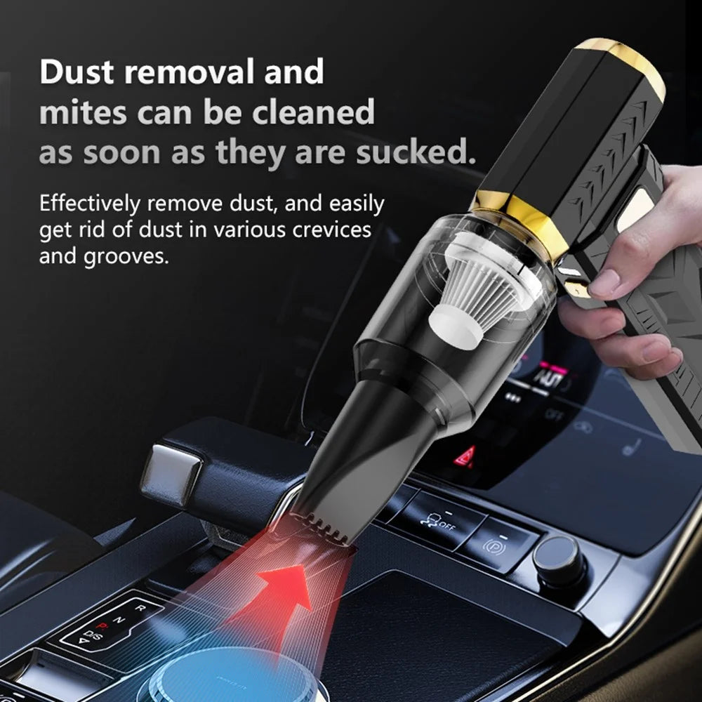 M18 65W Powerful Dual-Function Fan 10000mAh USB Rechargeable Blower  /  Suction Fan - Black - 7