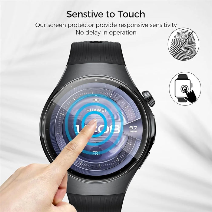 3Pcs For Huawei Watch 5 46mm TPU Watch Screen Protector Anti Scratch HD Clear Hydrogel Film - 5