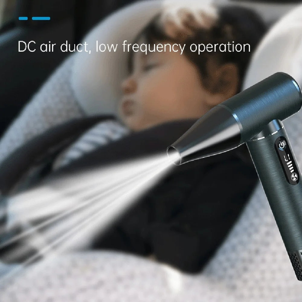 D15S Portable High-Speed Air Flow Fan Compact Powerful Brushless Motor Blower Dust Cleaner - 6