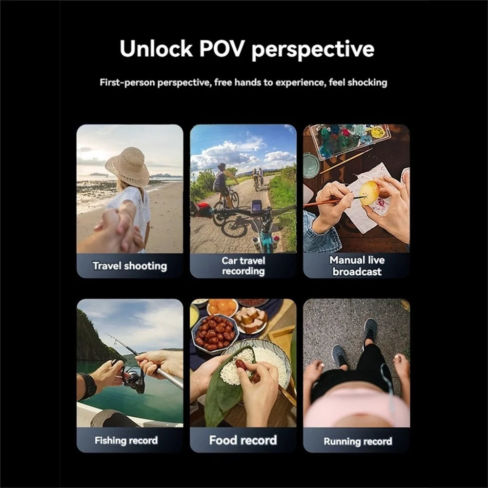 JMARY MG-02 Magnetic Neck Holder for Action Camera & Phone 360° Adjustable Silicone Necklace Mount - 3