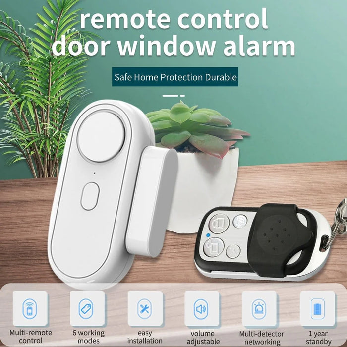 Door Sensor Alarm High Decibel Windows Doors Anti-Theft Security System with Remote Control - 2