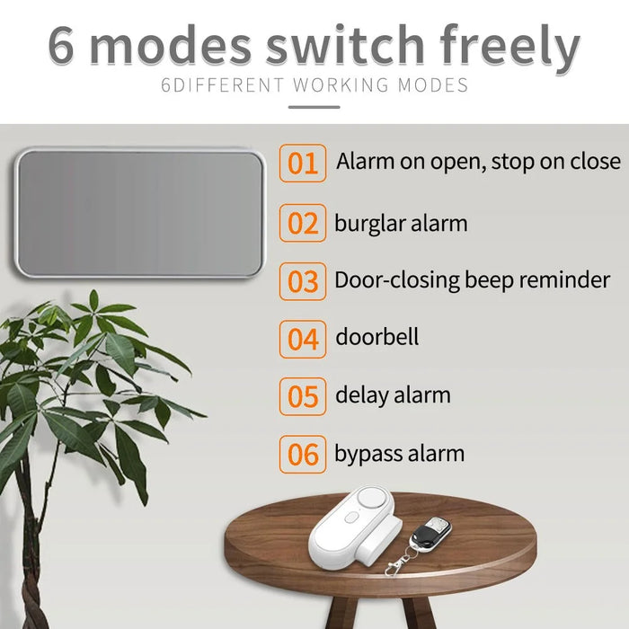 Door Sensor Alarm High Decibel Windows Doors Anti-Theft Security System with Remote Control - 3
