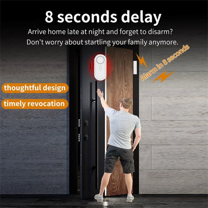 Door Sensor Alarm High Decibel Windows Doors Anti-Theft Security System with Remote Control - 4