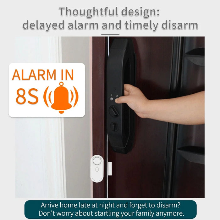 Door Sensor Alarm High Decibel Windows Doors Anti-Theft Security System with Remote Control - 7