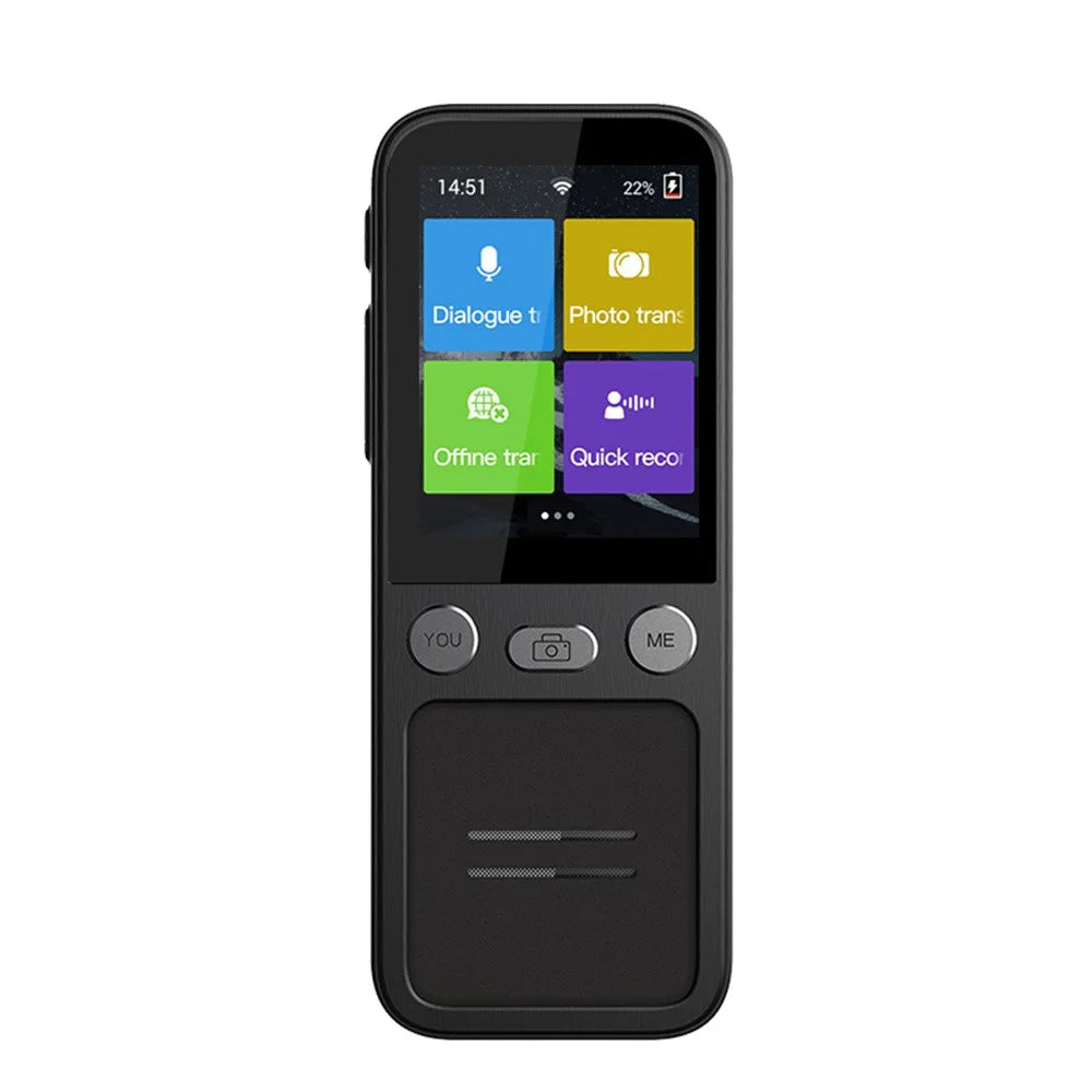 T16 134 Languages Online Translator 2.4 Inch WiFi Smart Voice Translator Photo Translation Device, 1+8GB - 5