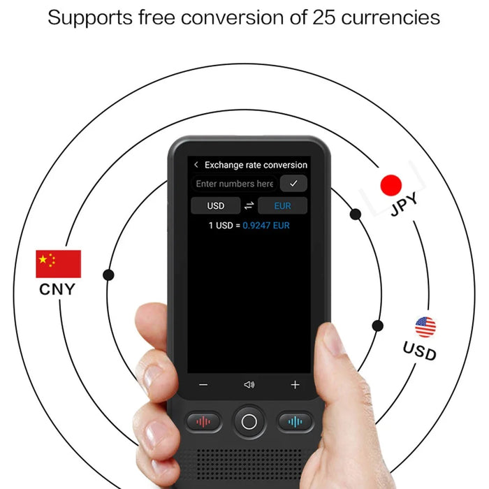 T18 3 Inch HD Screen 138 Languages Smart Voice Translator Online / Offline Photo Translation Device, 1+16GB - 5