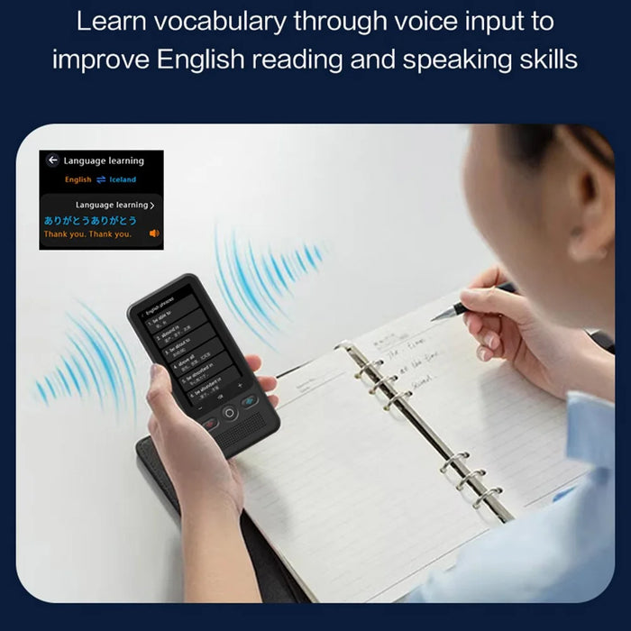T18 3 Inch HD Screen 138 Languages Smart Voice Translator Online / Offline Photo Translation Device, 1+16GB - 6