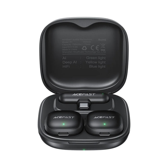 ACEFAST R1 Wireless Lavalier Microphone 360° Omnidirectional Deep AI Noise Cancellation Microphone - 4