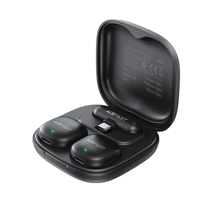 ACEFAST R1 Wireless Lavalier Microphone 360° Omnidirectional Deep AI Noise Cancellation Microphone - 5