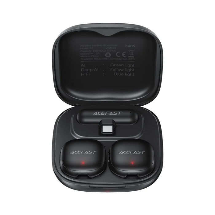 ACEFAST R1 Wireless Lavalier Microphone 360° Omnidirectional Deep AI Noise Cancellation Microphone - 6