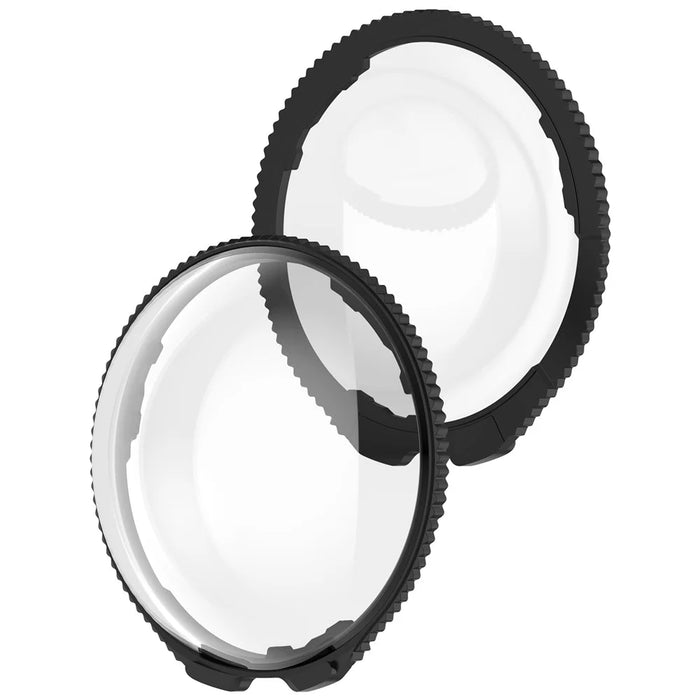 2PCS Lens Guards for Insta360 X4 Action Camera Clear Case PC Protective Lens Cover - Black - 7