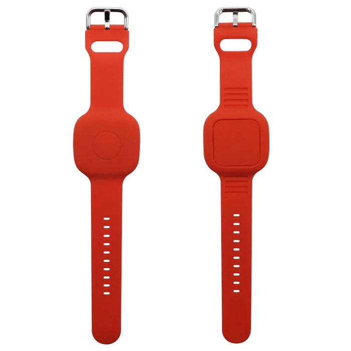 For Tile Mate (2024) Silicone Case Waterproof Adjustable Children Wrist Band Smart Tracker Watch Strap - Red - 1