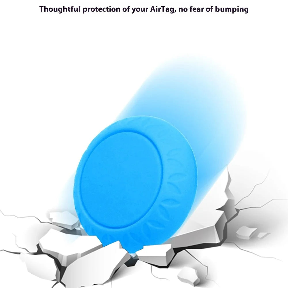 Waterproof Shoe Holder for Airtag Silicone Protective Case Cover for Kids Toddler - Midnight Green - 6