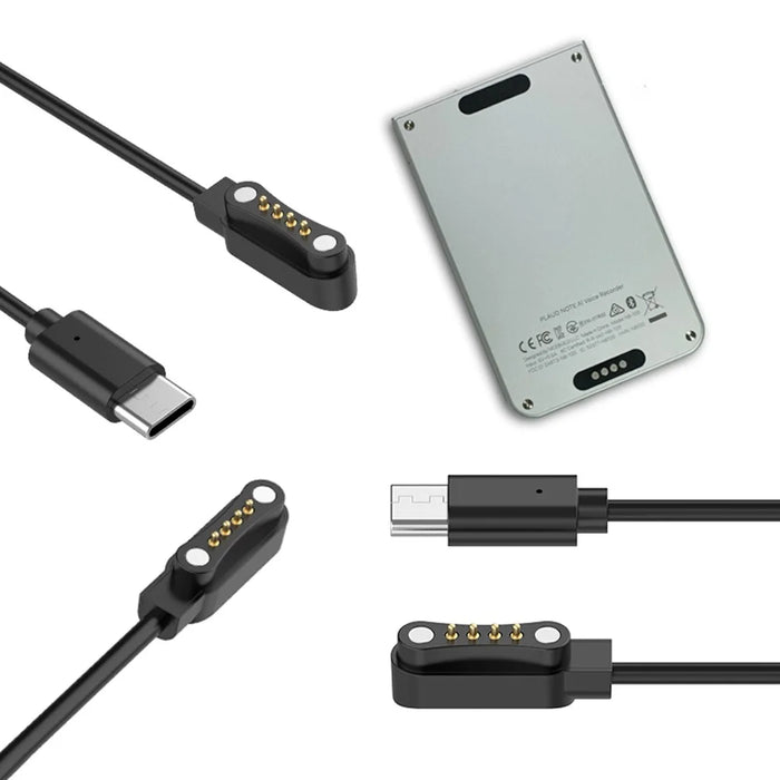 For PLAUD Note AI / Note Pro AI Voice Recorder 1m 5V Magnetic Charging Cable - 3