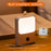 WD-005 Smart Motion Sensor Night Light Wireless Magnetic Round LED Lamp for Cabinet / Stairs / Hallway Wall Light - White - 7