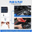 XXP335-125B 6W Polycrystalline Silicon Solar Panel 12V Car Battery Charger Maintainer with USB and DC Output - 4