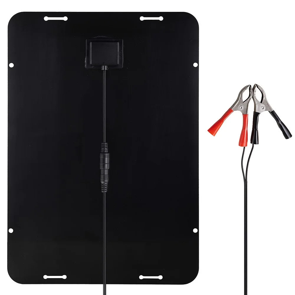 XXP330-230B For Car Battery Polycrystalline Silicon Solar Panel 12W Semi Flexible Maintainer with USB and DC Output - 5