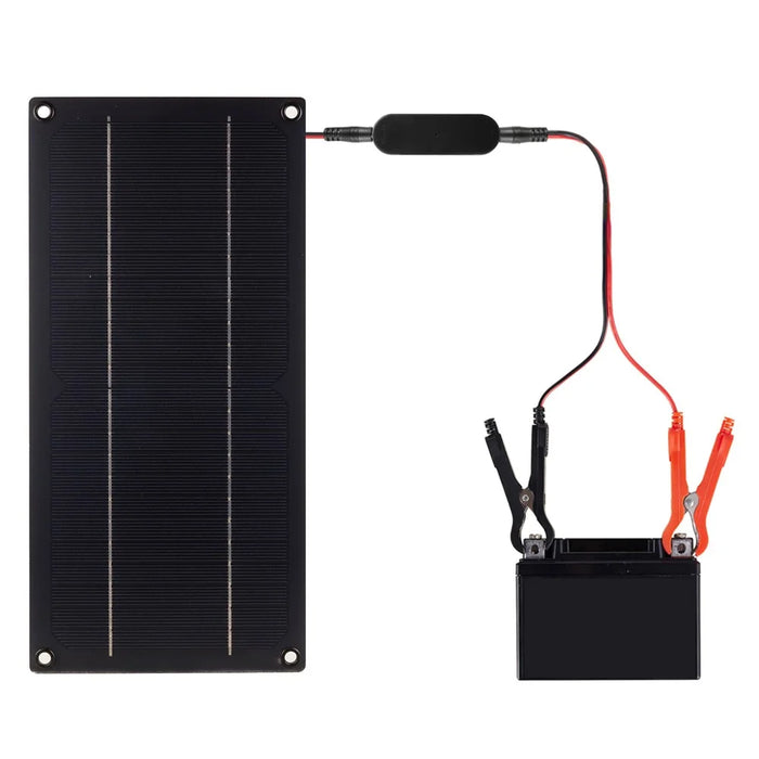 XXM300-145B 12V Car Battery Solar Panel Charger 10W Single Crystal Silicon Solar Maintainer, 6+60A - 3