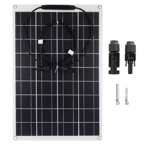 XXM540-350MC4+MC4 RV Car Yacht 30W Monocrystalline Solar Panel Bendable Outdoor Solar Charging Board - 1