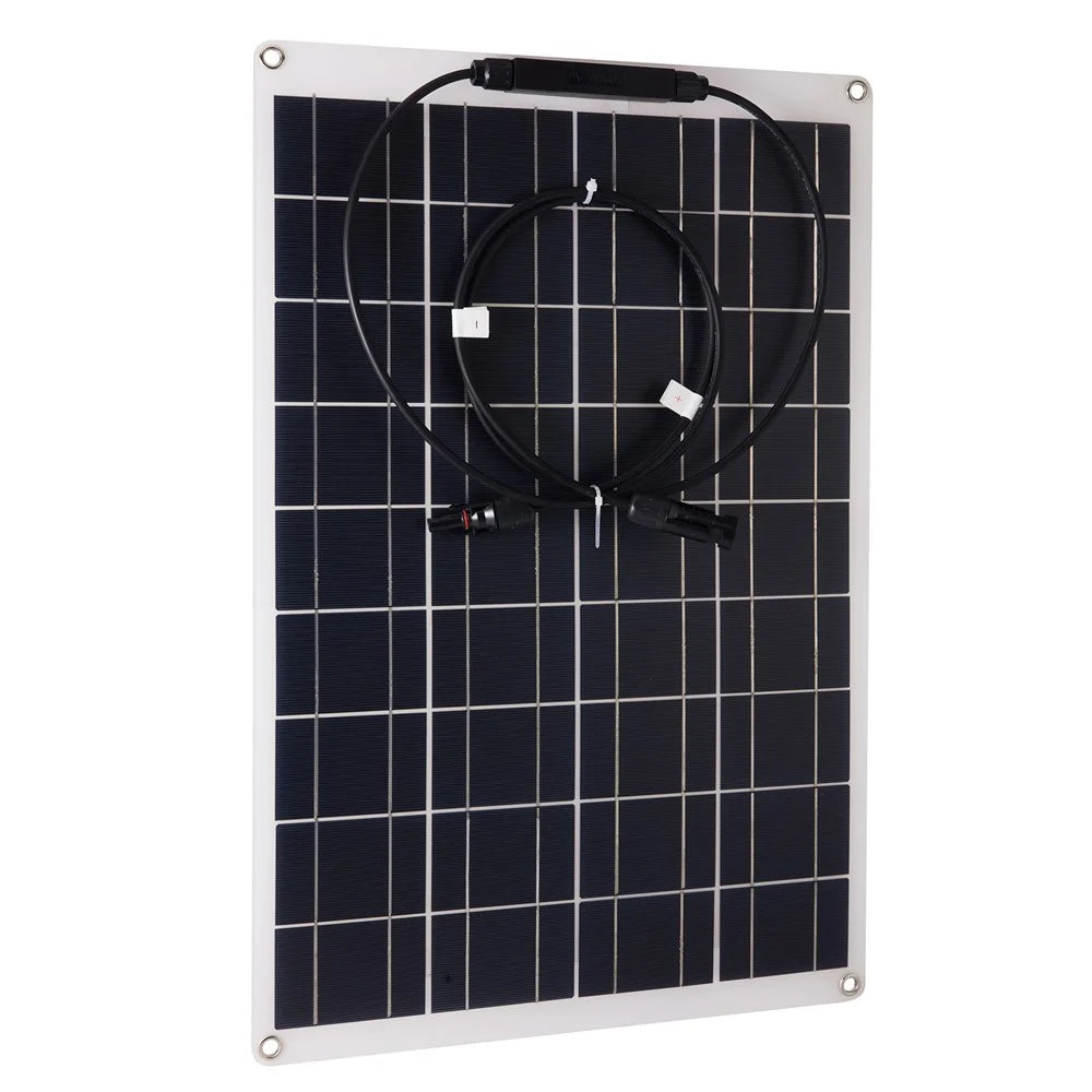 XXM540-350MC4+MC4 RV Car Yacht 30W Monocrystalline Solar Panel Bendable Outdoor Solar Charging Board - 2