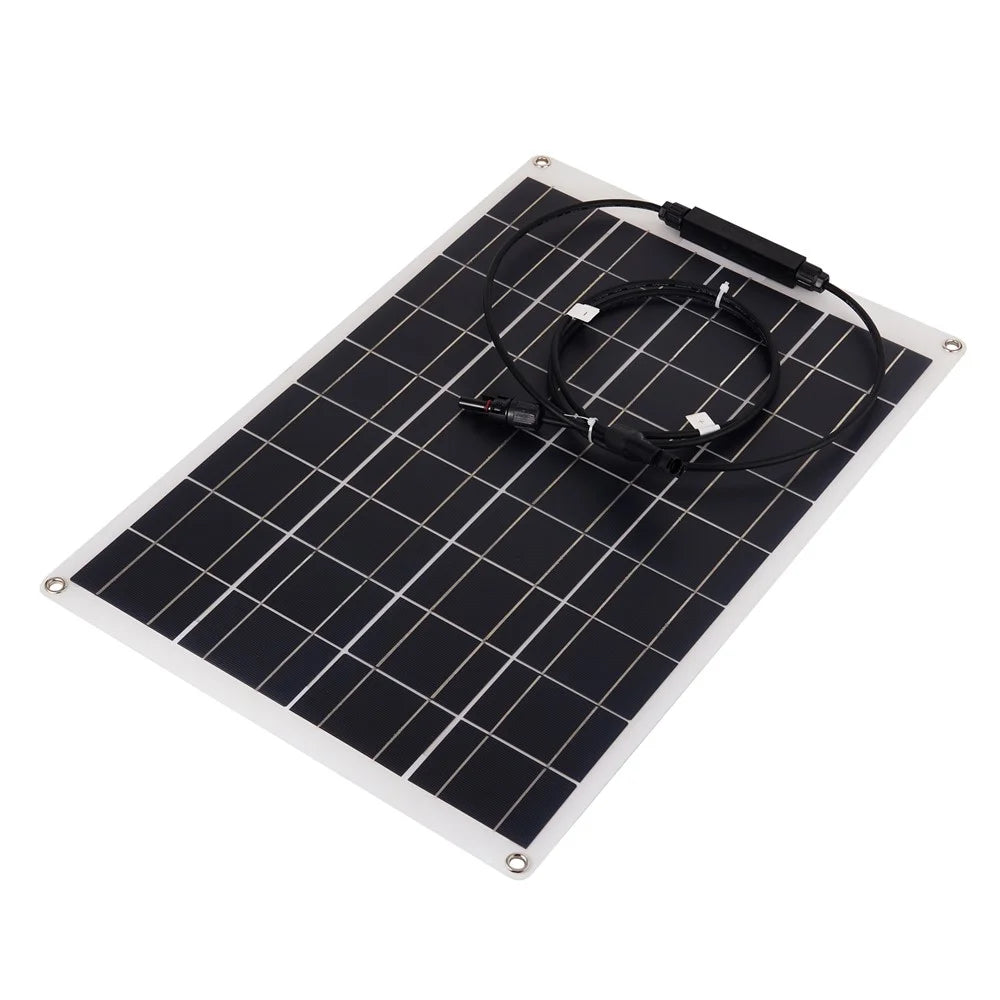 XXM540-350MC4+MC4 RV Car Yacht 30W Monocrystalline Solar Panel Bendable Outdoor Solar Charging Board - 5