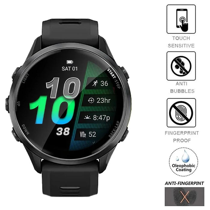 3Pcs For Garmin Forerunner 970 TPU Watch Screen Protector 3D Edge Anti Scratch Hydrogel Film - 2