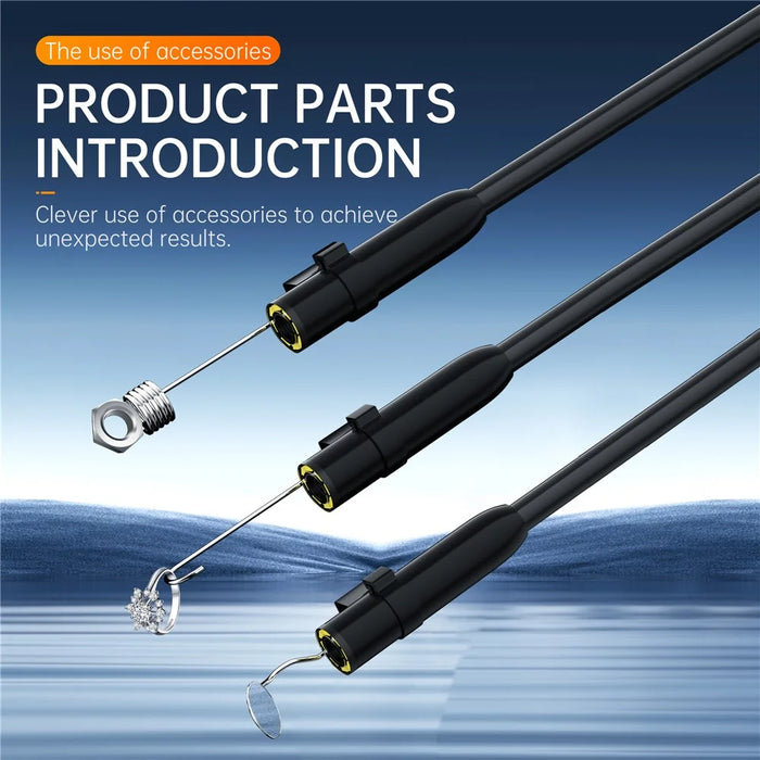 P380 2m Rigid Cable 4.3 Inch HD Screen Industrial Endoscope for Pipe Automotive Repair Camera with 8mm Lens - 6