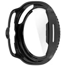 For Samsung Galaxy Watch8 Classic 46mm Case Cover PC + Tempered Glass Integrated Watch Protector - Black - 3