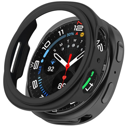 Protective Case for Samsung Galaxy Watch8 40mm Semi-Enclosed Hard PC Watch Cover - Black - 1