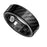 SY02 Carbon Fiber Pattern Smart Ring Multifunction Sleep Tracker Blood Oxygen Heart Rate Monitor, with Charging Case - Black / Size 7 - 2