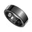SY02 Solid Color Smart Ring Multifunction Sleep Tracker Blood Oxygen Heart Rate Monitor, with Charging Case - Black / Size 7 - 2