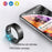 SY02 Solid Color Smart Ring Multifunction Sleep Tracker Blood Oxygen Heart Rate Monitor, with Charging Case - Black / Size 7 - 5