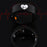 R30 Heart Pattern Smart Ring Waterproof ECG Heart Rate Blood Oxygen Blood Pressure Sleep Tracker, with Charging Case - Black / Size 7 - 6