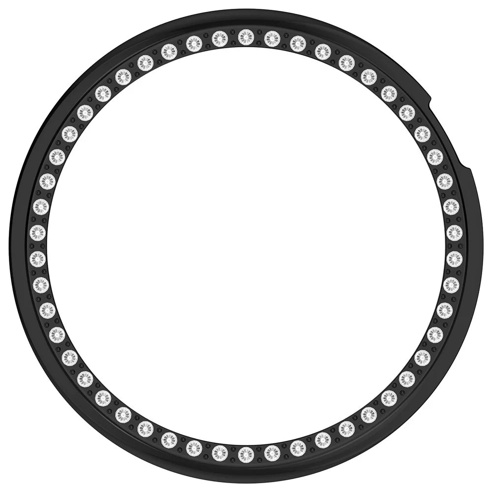 IVY-B39 For Honor Watch Fit Vitality Edition PC Watch Case Rhinestone Decor Hollow Protective Cover - Electroplating Black - 4