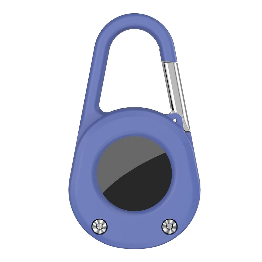 cp51 For Apple AirTag Anti Lost Tracker Case with Carabiner Outdoor Climbing Hook Plastic Protective Cover - Blue - 2