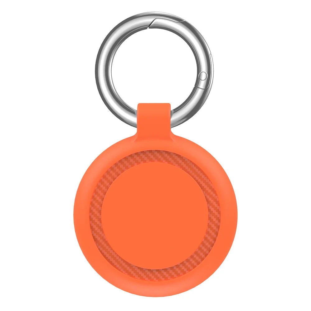 CT18 For Apple AirTag Anti Lost Tracker Magnetic Protective Case Ultra Light Waterproof TPU Cover - Orange - 3