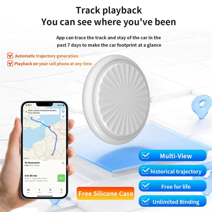 F8 Smart Tracker for iOS Android Global Tracking Key, Wallet Item Anti-lost Finder - Black - 3