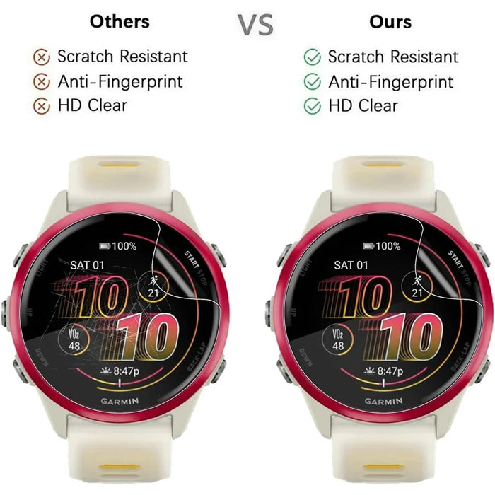 3Pcs For Garmin Forerunner 570 42mm TPU Watch Screen Protector 3D Edge Anti Scratch Hydrogel Film - 6