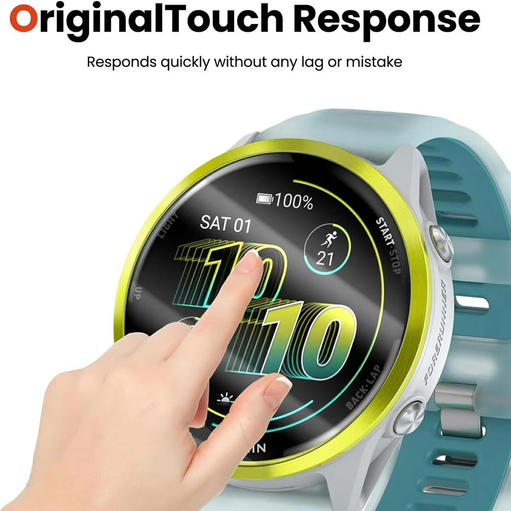3Pcs For Garmin Forerunner 570 47mm TPU Watch Screen Protector 3D Edge Anti Scratch Hydrogel Film - 3