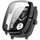 For Haylou RS5 Watch Case with Tempered Glass Screen Protector PC Protective Cover - Black - 1