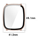 For Haylou RS5 Watch Case with Tempered Glass Screen Protector PC Protective Cover - Black - 6
