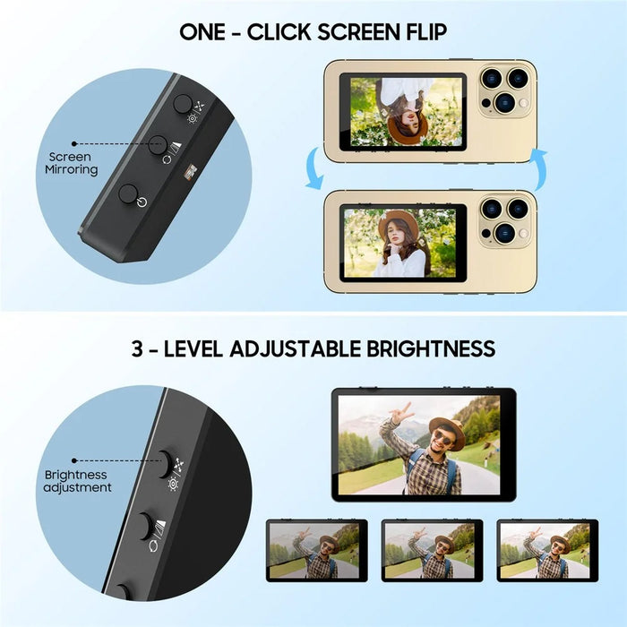 VRRIIS WL-050 Smartphone Wireless Screen Mirroring Device Magnetic Selfie Display Monitor - 6