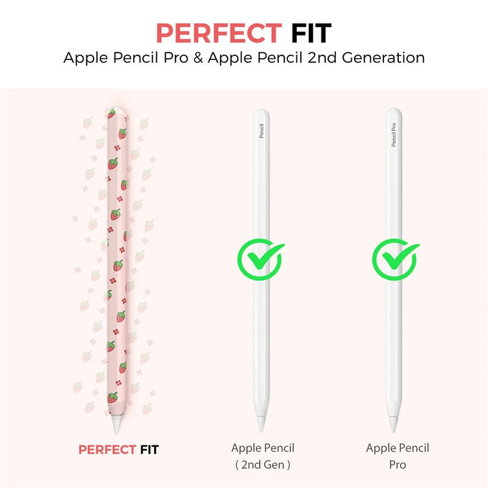 AHASTYLE PT65-FT For Apple Pencil Pro / Pencil (2nd Generation) Silicone Protective Cover Stylus Sleeve - Grape - 2