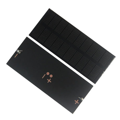 0.6W 5V Mini DIY Monocrystalline Silicon Solar Panel for Outdoor Emergency Portable Charger with Carabiner, 104 x 43.3mm - 1