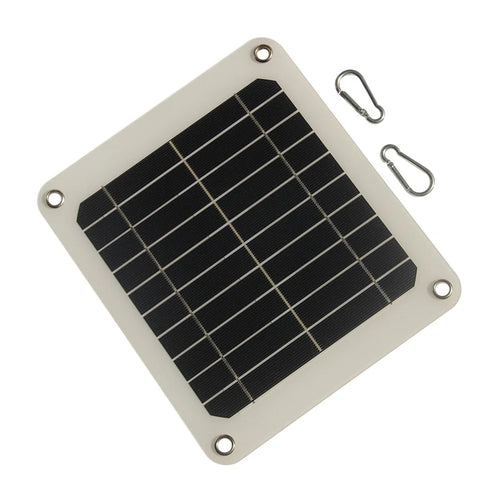 5W High Efficiency Waterproof Solar Panel USB Charger Portable Outdoor Power Supply - 1